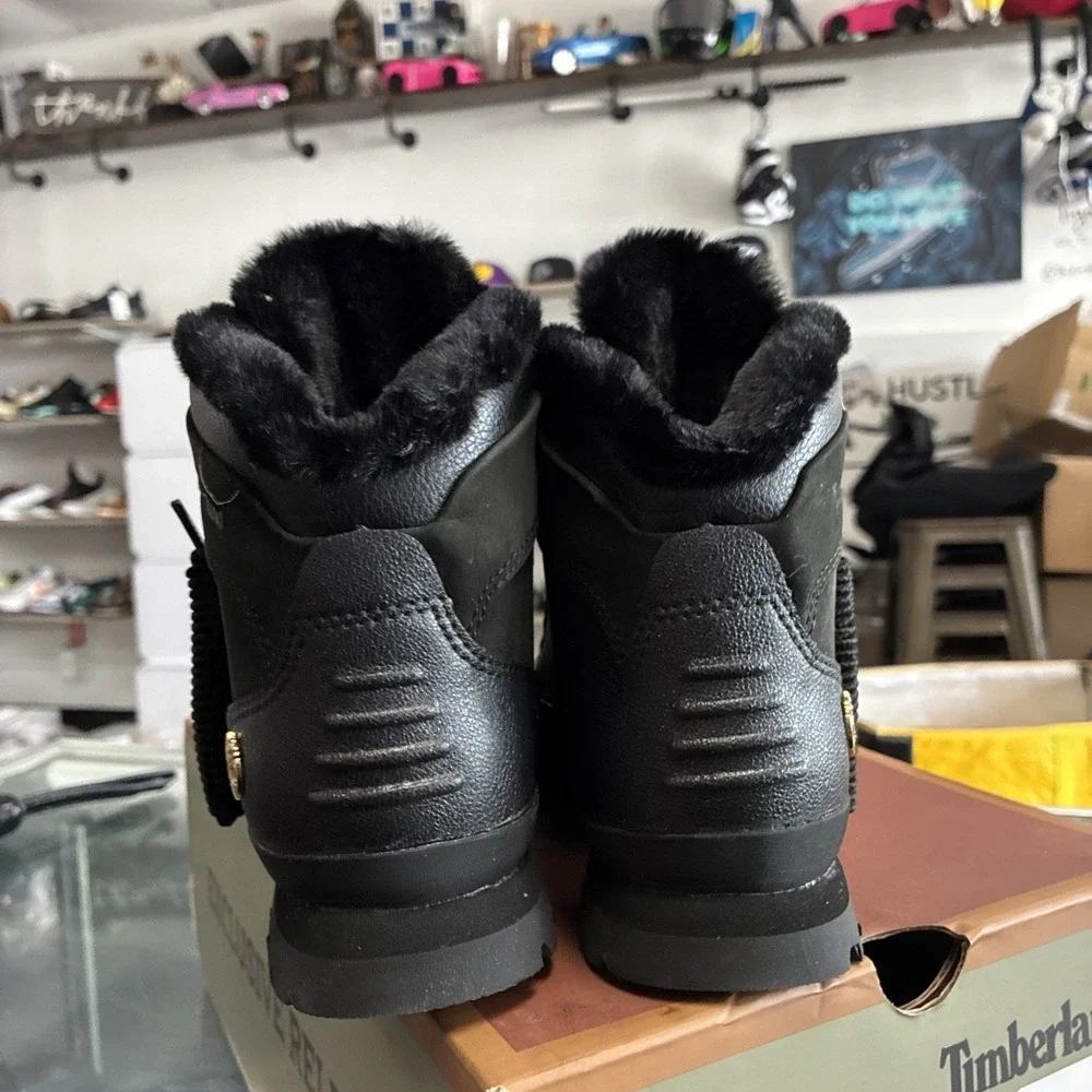 Timberland Kids' Euro Hiker Shell Toe Blackout TB0A2N3H001 SZ 4Y New DS OG Box